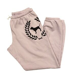 PINK Victoria's Secret Logo Sweatpants Light Purple Joggers Women's Medium